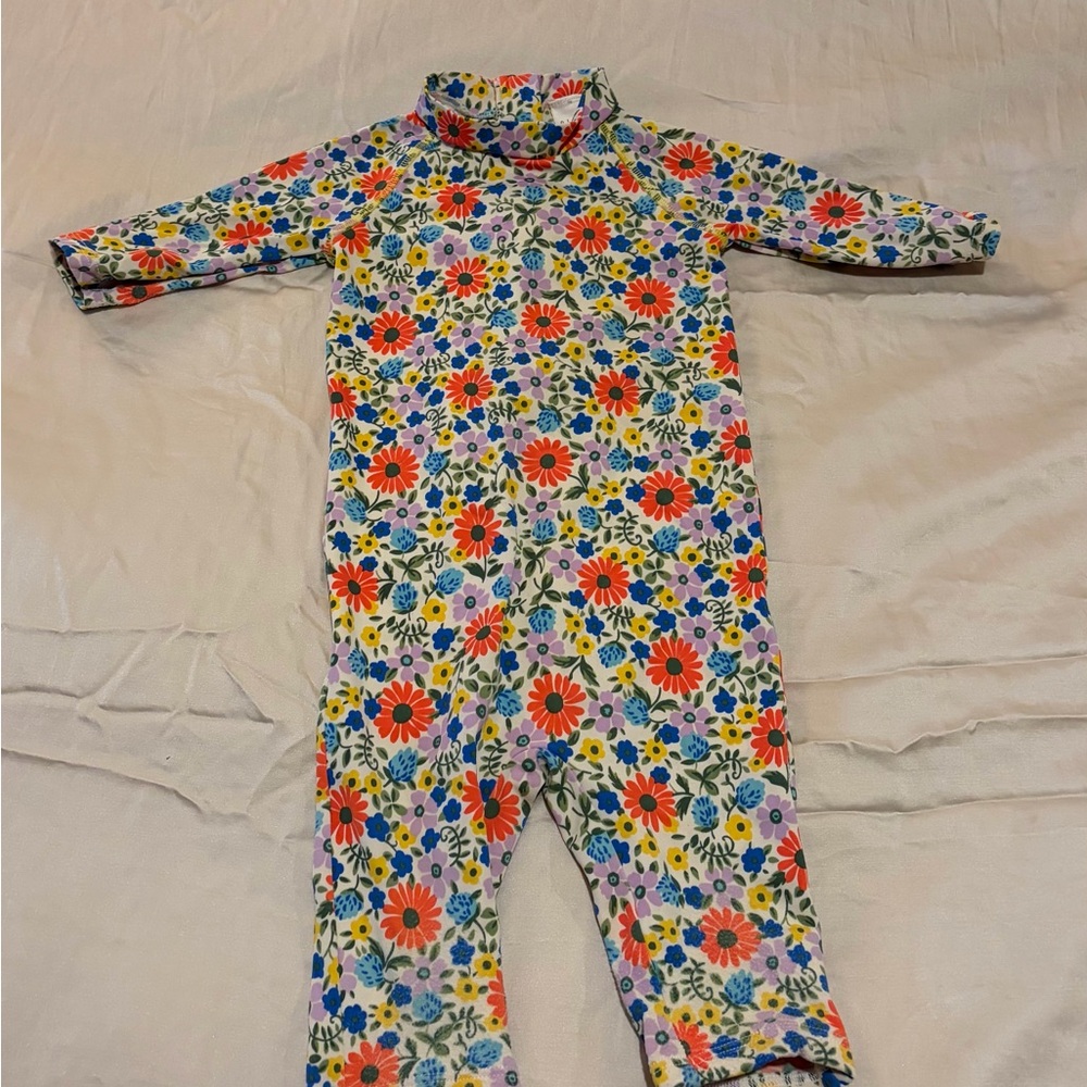 Mini Boden Multicolor Floral Rashguard